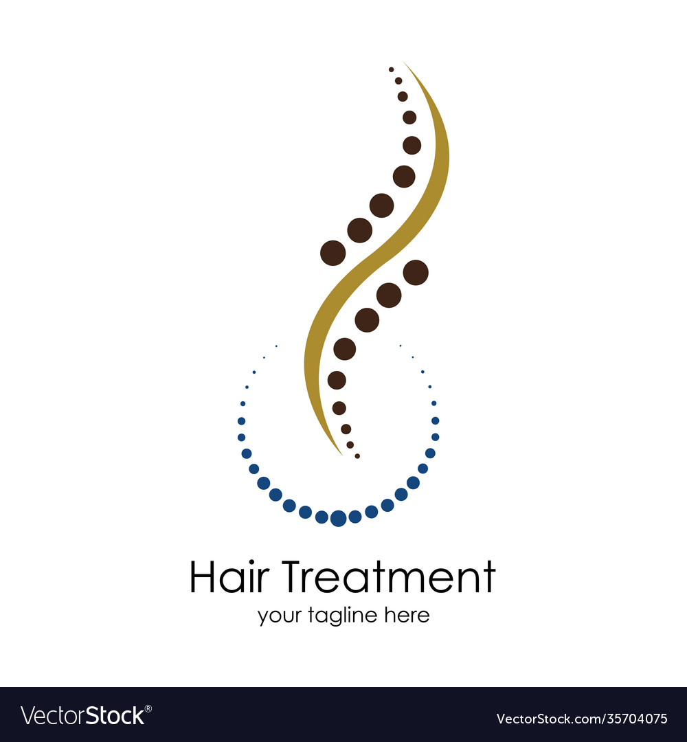 Hair treatments icon design template