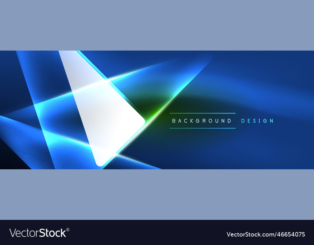 Vibrant geometric neon shiny line background a Vector Image