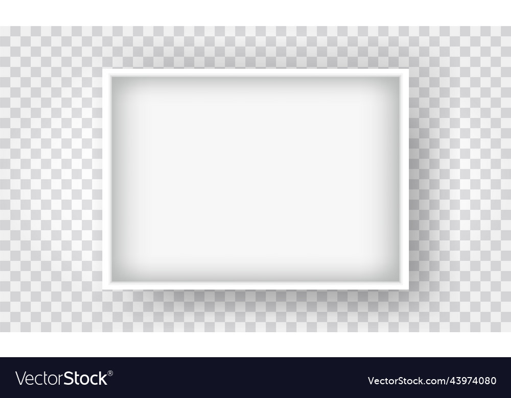 Blank image frame template Royalty Free Vector Image