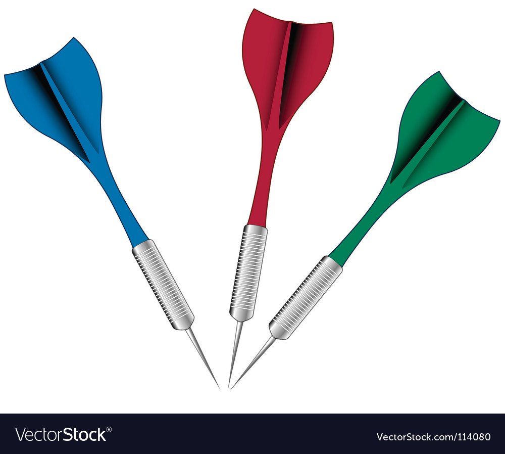 Darts Royalty Free Vector Image - VectorStock