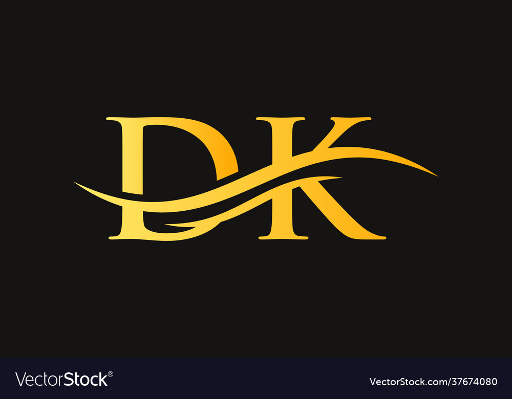 Dk letter logo initial business