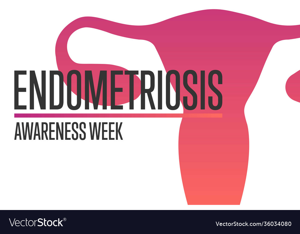 Endometriosis Awareness Week Holiday Concept Vector Image