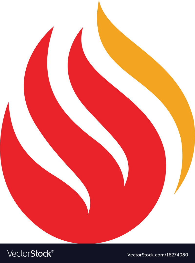 Feuer Flame Logo Vorlage Icon Öl Gas und Energie