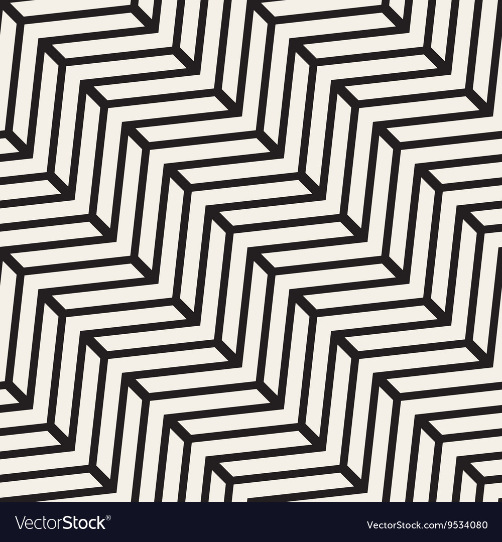 Seamless Black And White Chevron Line Royalty Free Vector