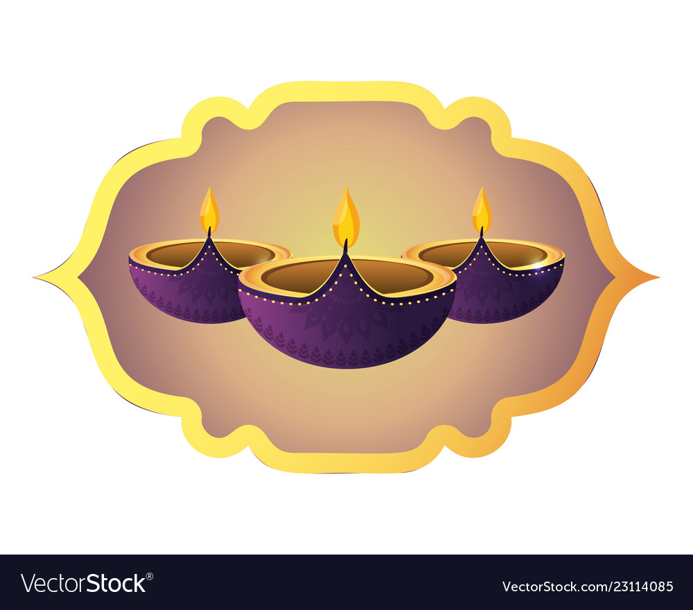 Indian candles decoration