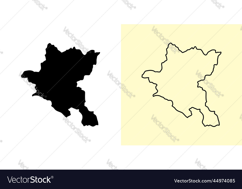 Sofia map bulgaria europe filled and outline map Vector Image