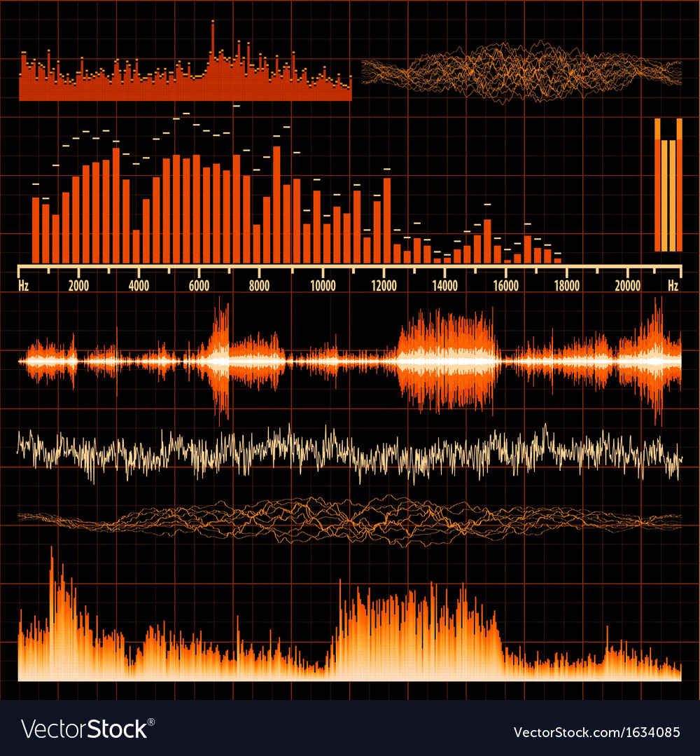 Sound waves set music background eps 10