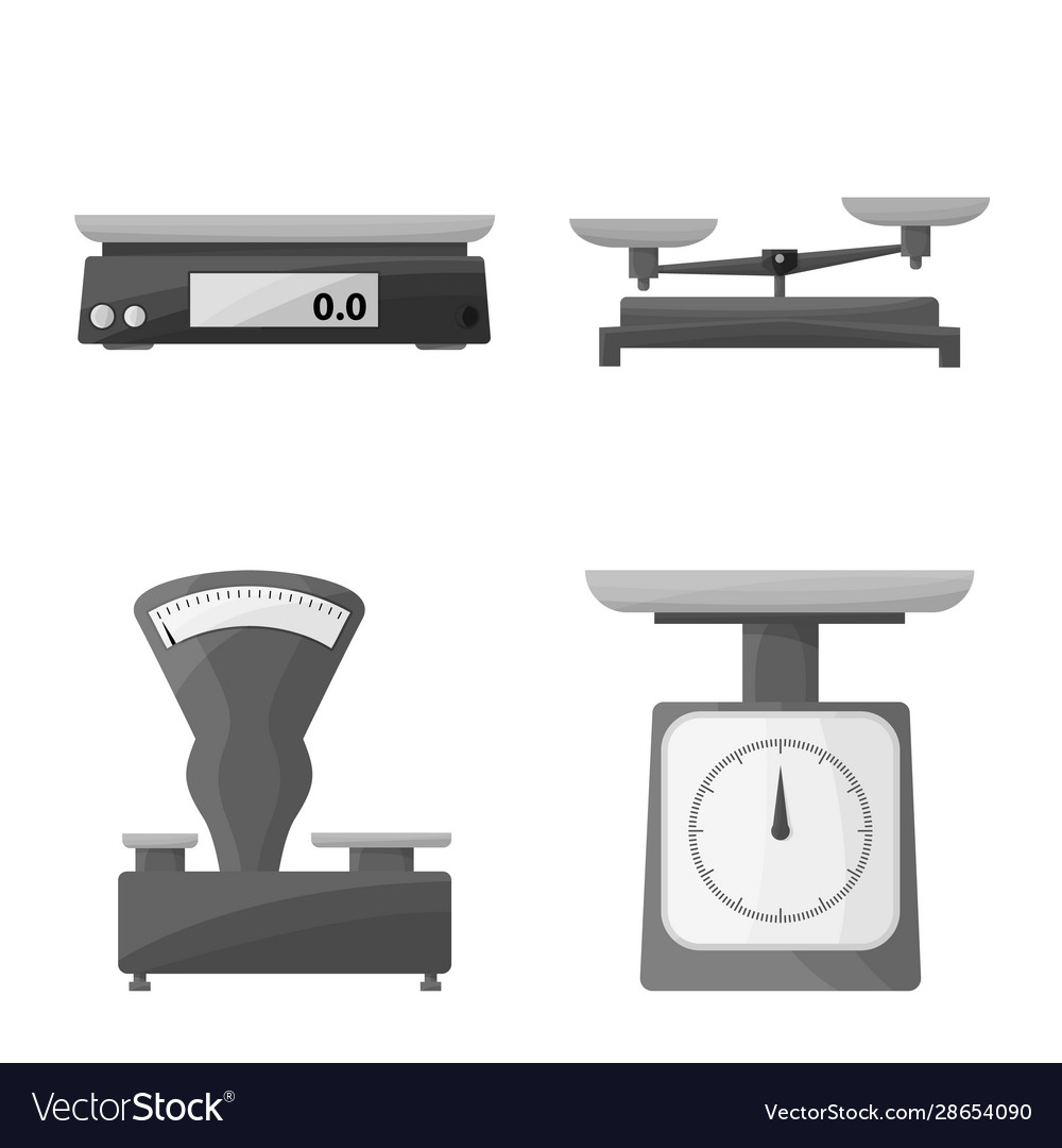 Measurement and weigher Royalty Free Vector Image