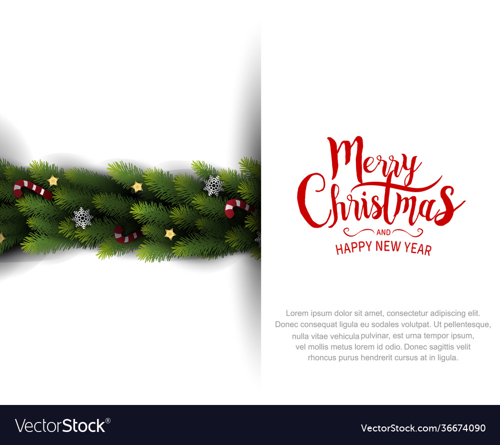 Merry christmas and happy new year design Vector Image