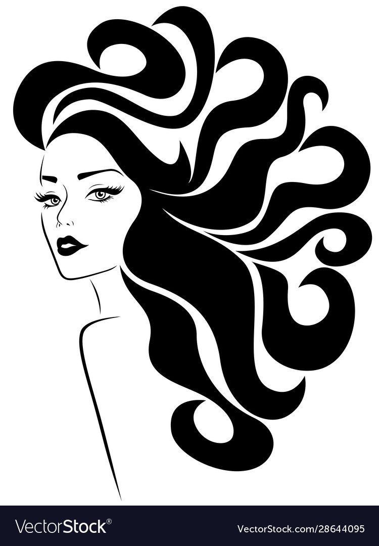 Beautiful glamorous lady Royalty Free Vector Image