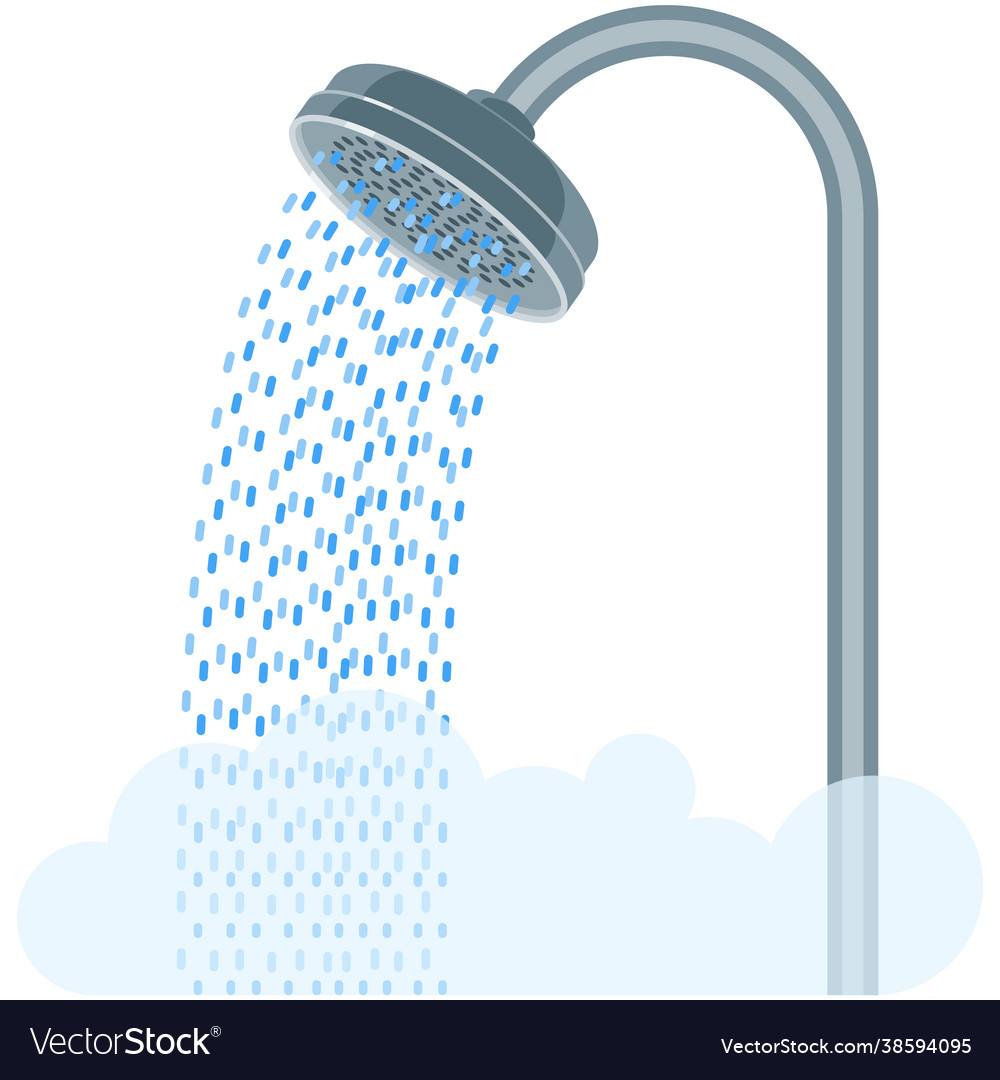 Shower head bathroom equipment isolated Royalty Free Vector