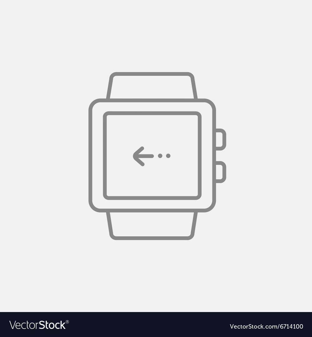 Smartwatch line icon