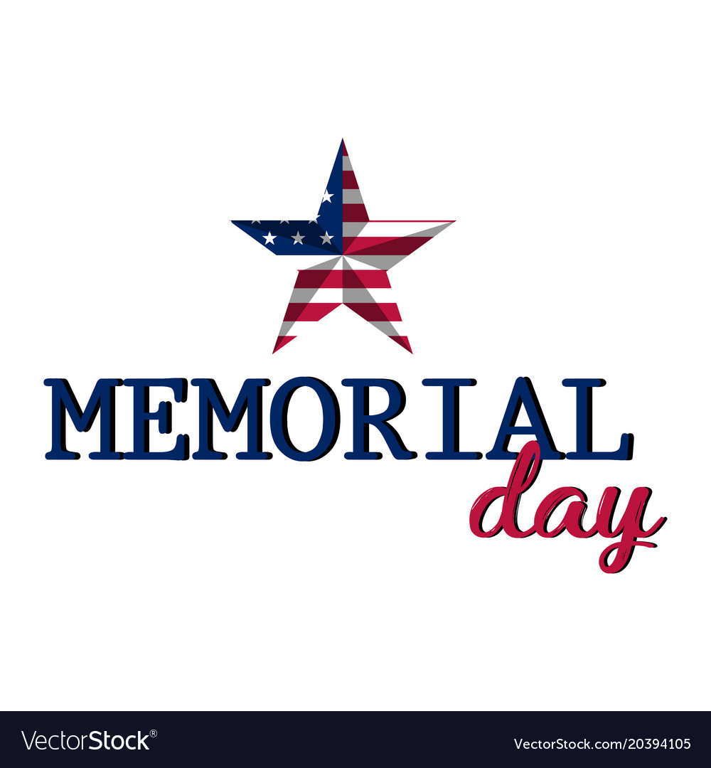 Memorial Day Banner Royalty Free Vector Image Vectorstock