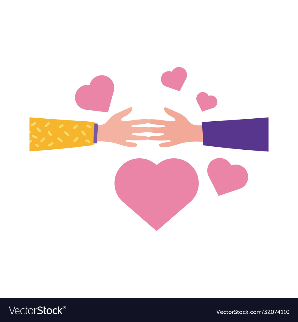 Happy Friendship Day Celebration With Hands Vector Image Happy Friendship Day Celebration With Hands Vector Image