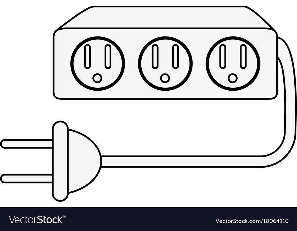 Mehrere Steckdosen mit Plug-Symbol-Bild