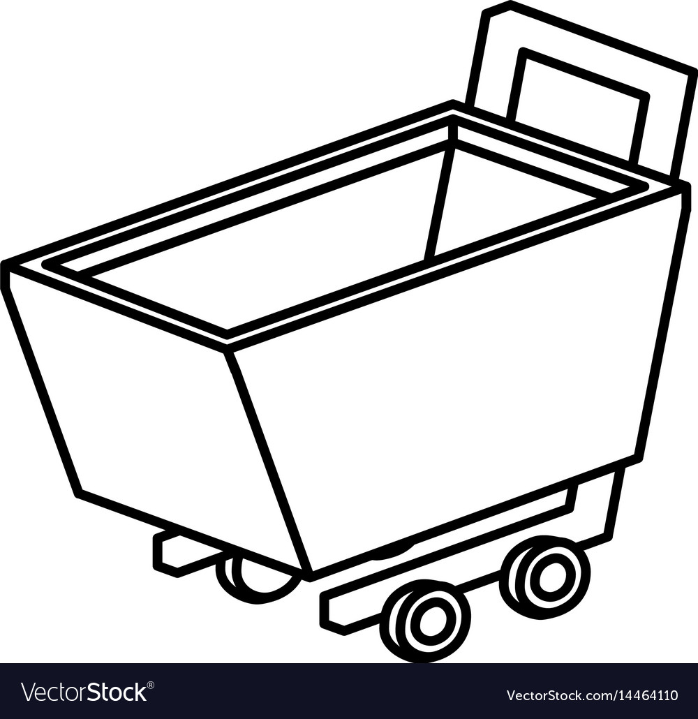 Shopping cart isolated icon Royalty Free Vector Image