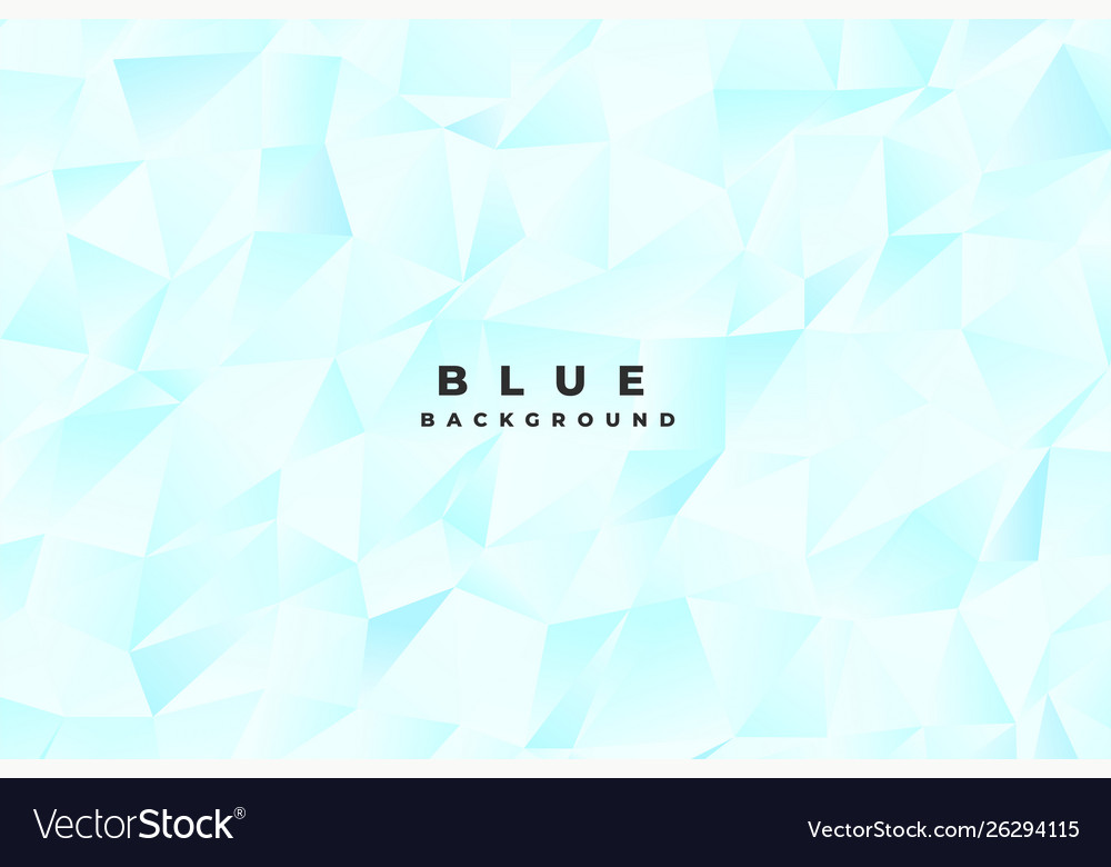 Abstract bright light blue low poly background