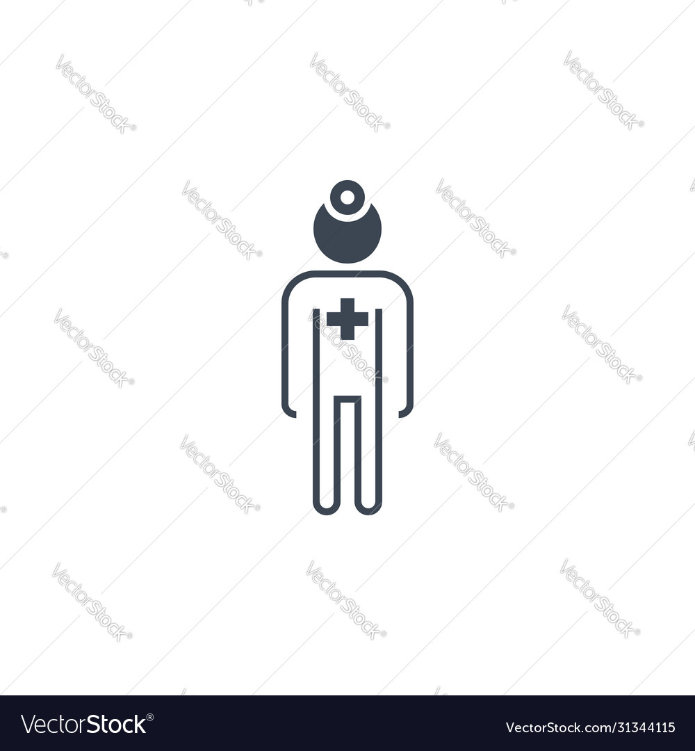 Doctor related glyph icon