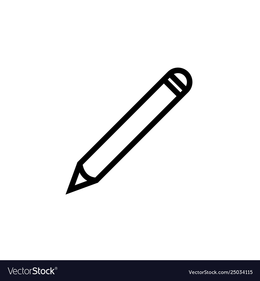 Pencil - icon in black on a white background