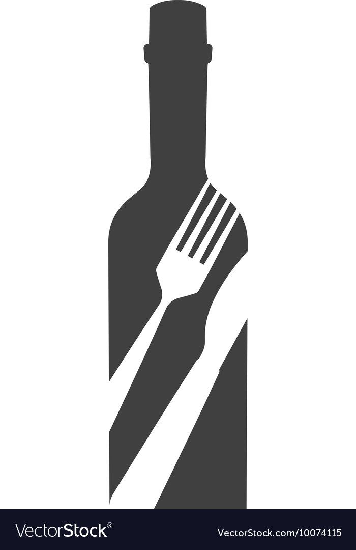 Wine bottle drink beverage silhouette icon