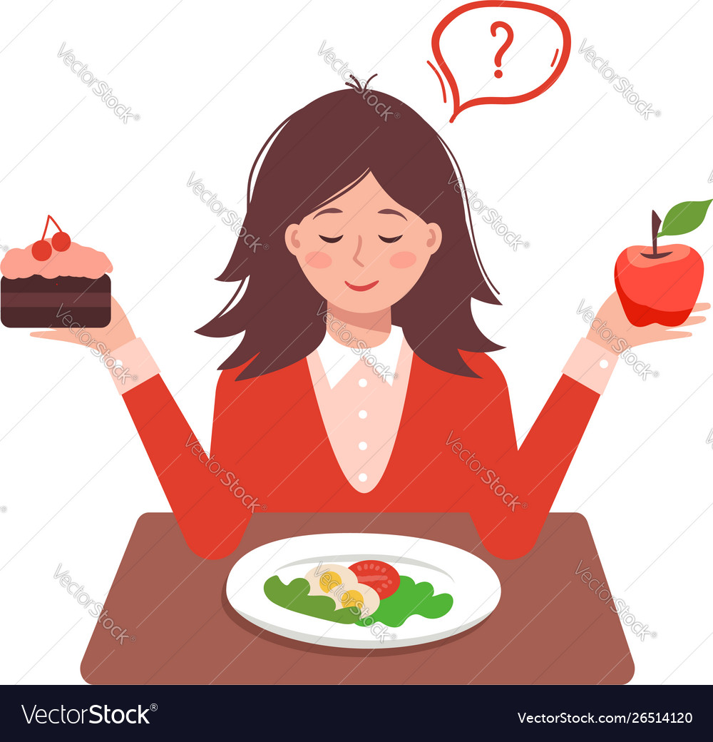 With nice woman Royalty Free Vector Image - VectorStock