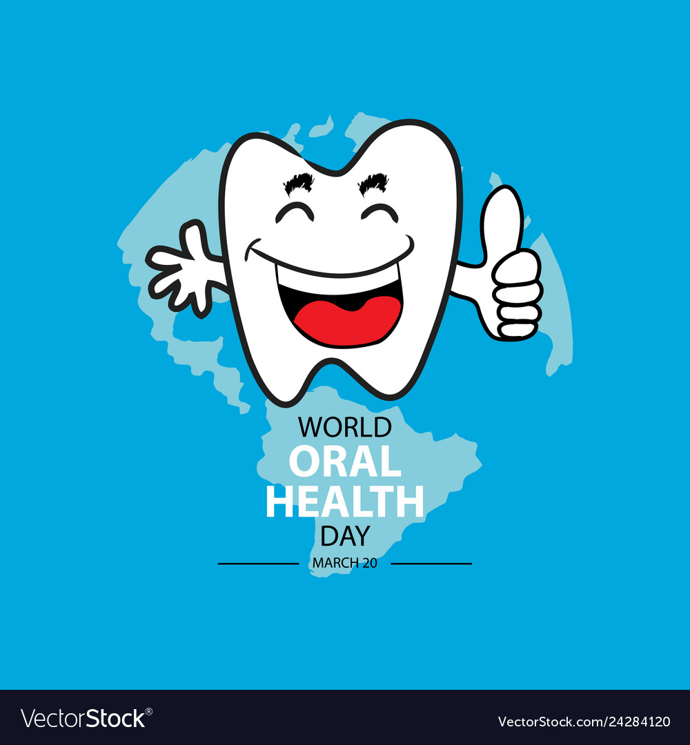 World Oral Health Day March 20 Royalty Free Vector Image