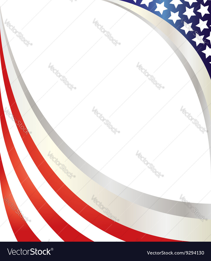 Abstract American Flag Frame