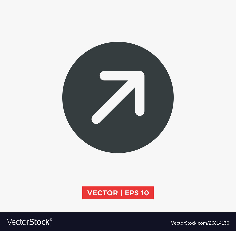 Arrow point mark icon Royalty Free Vector Image