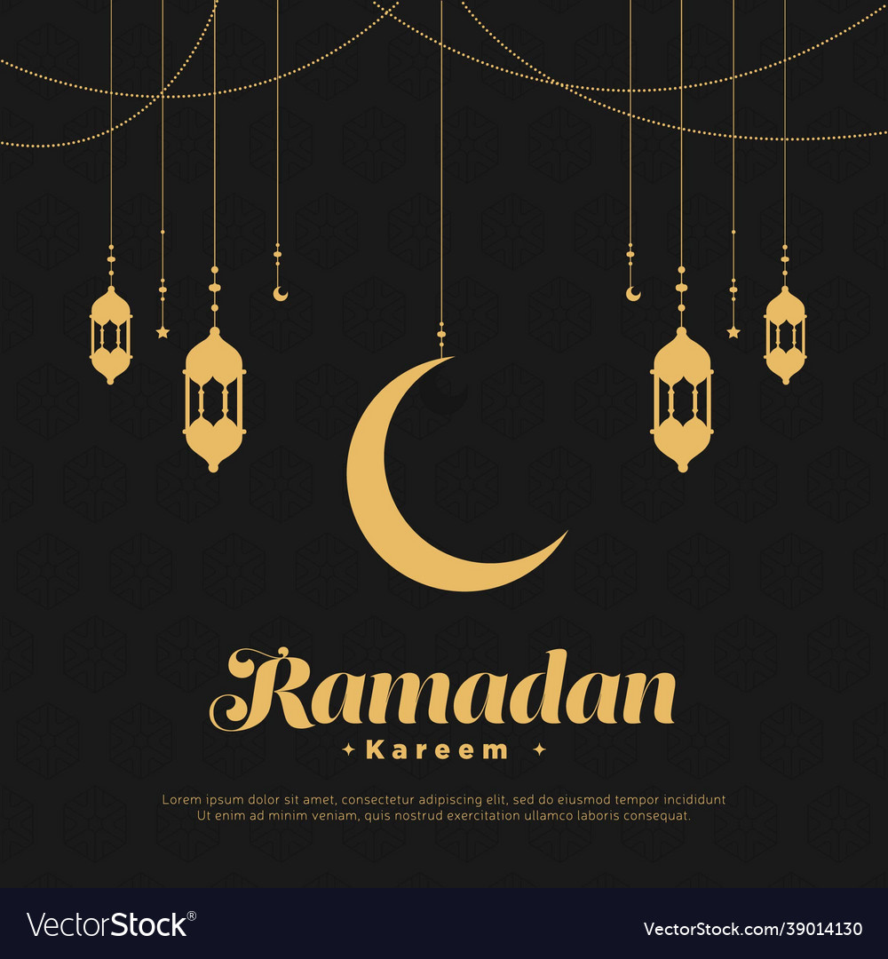 Banner design ramadan kareem Royalty Free Vector Image