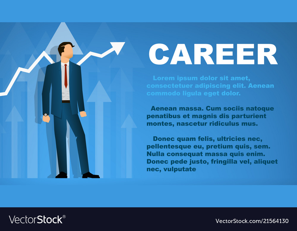 Design A Banner On The Topic Of Career Royalty Free Vector