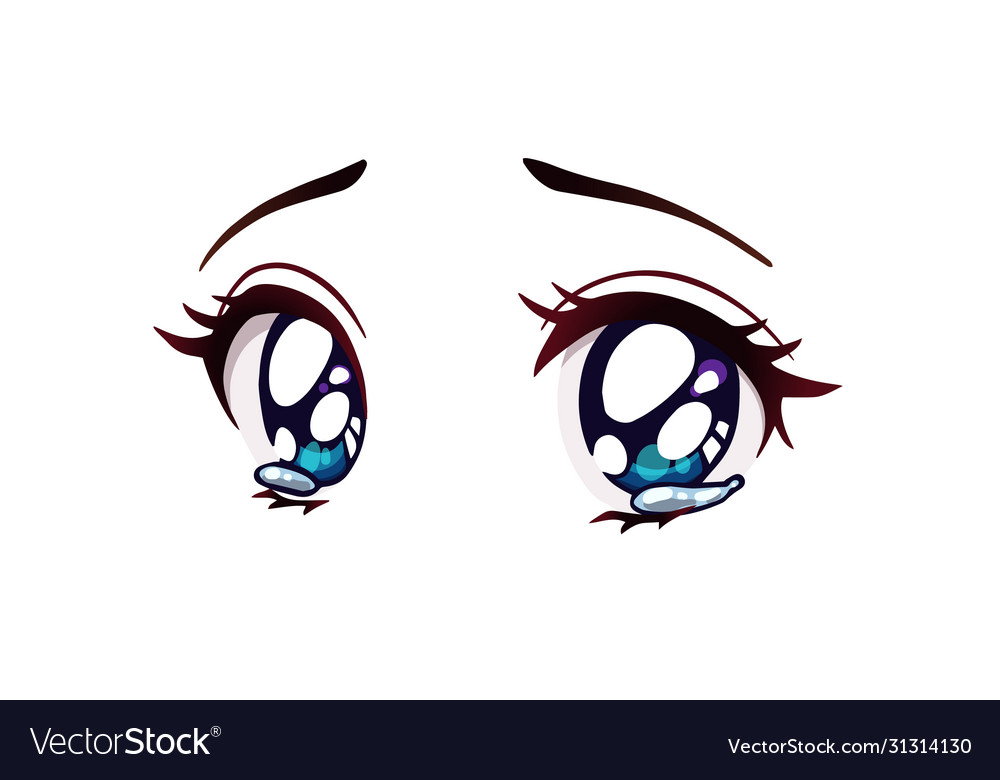 crying anime eyes