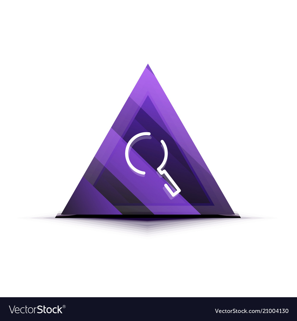 Search magnifier web button magnify icon modern Vector Image