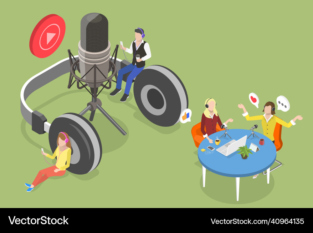 3d isometric flat conceptual Royalty Free Vector Image