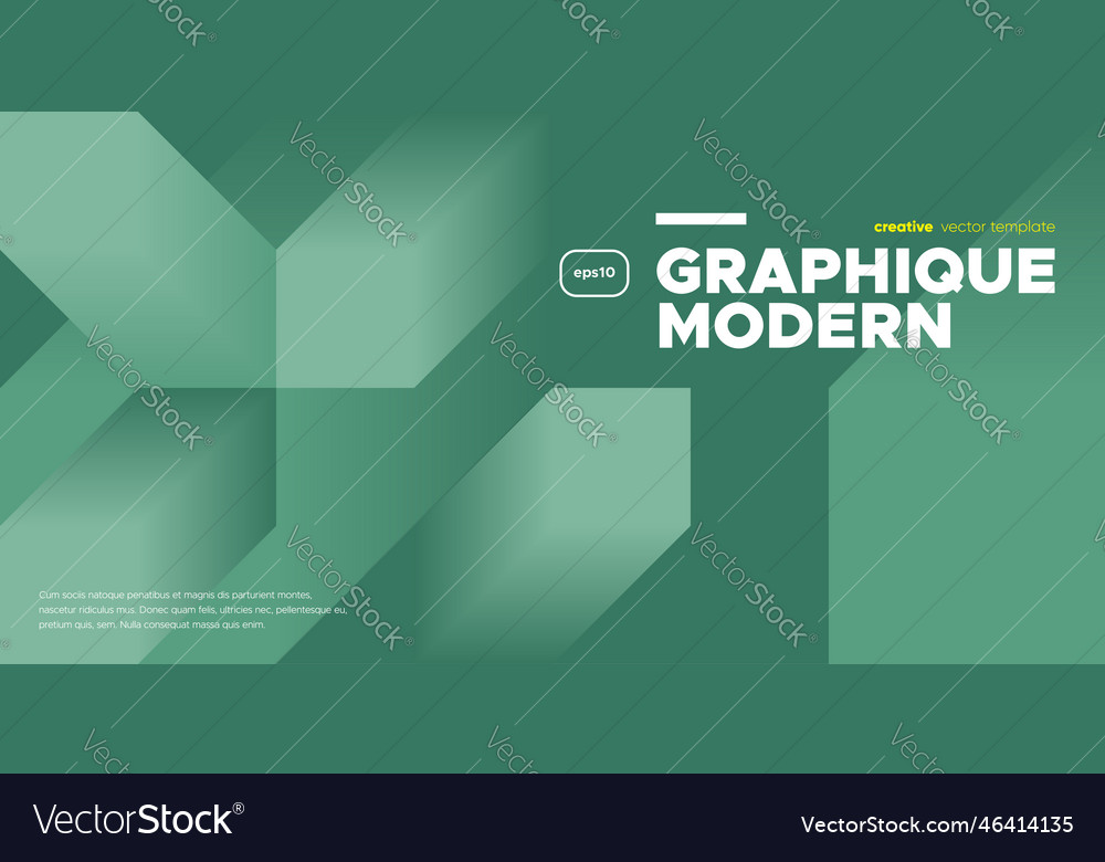 Cyan geometric banner design