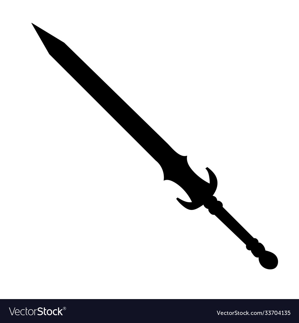 Silhouette a sword sabers