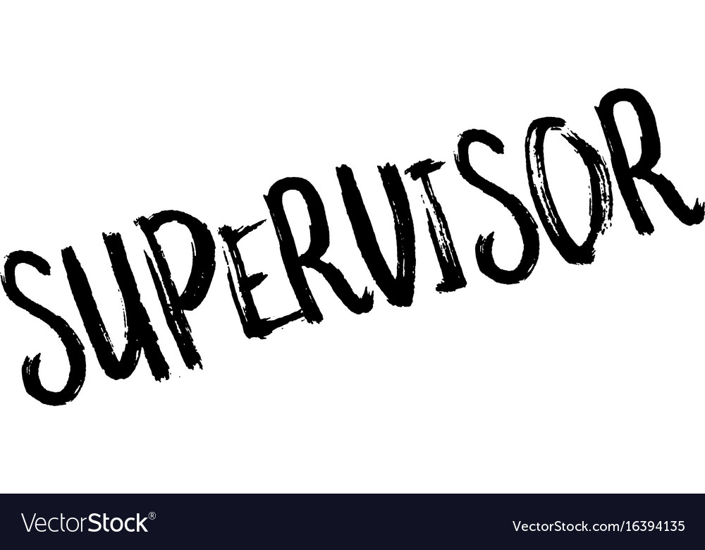 Supervisor Rubber Stamp Royalty Free Vector Image