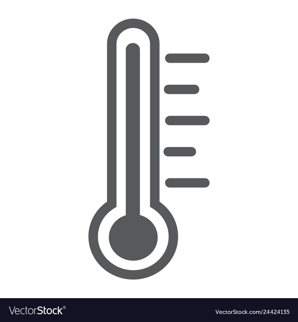 Thermometer line icon measurement and instrument Vector Image