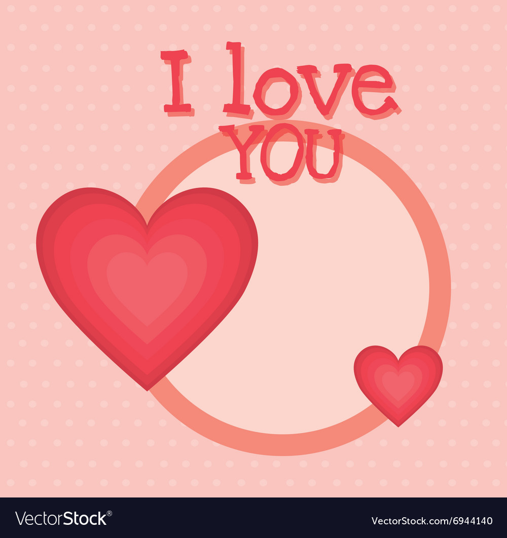 I love you colorful graphic design Royalty Free Vector Image