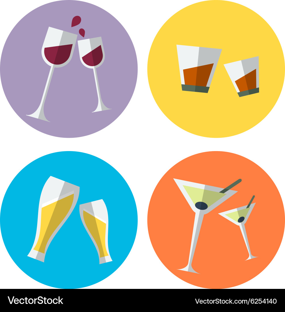 Wine set 1 Royalty Free Vector Image - VectorStock
