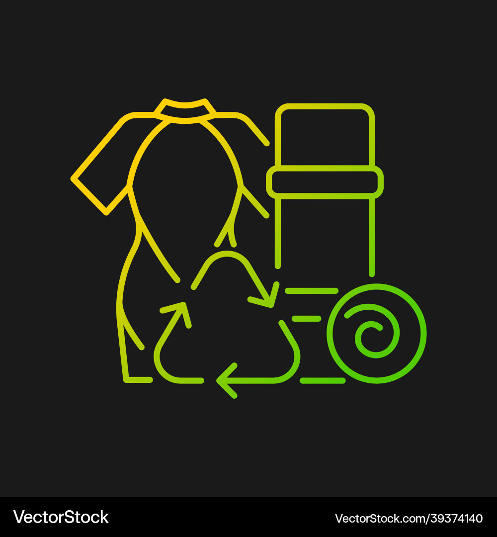 Yoga mats from recycled wetsuits gradient icon Vector Image