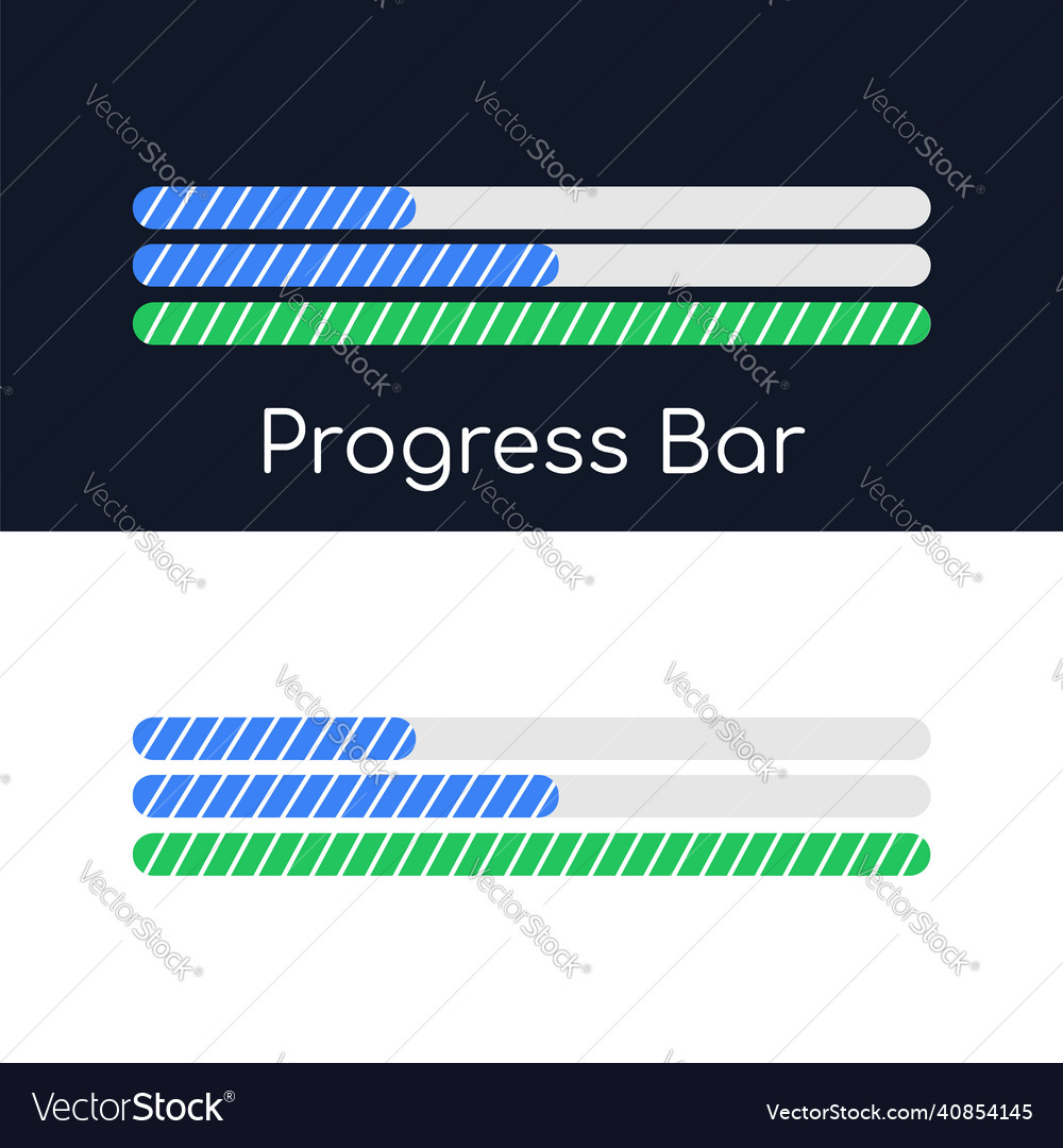 Download status of the application files Vector Image