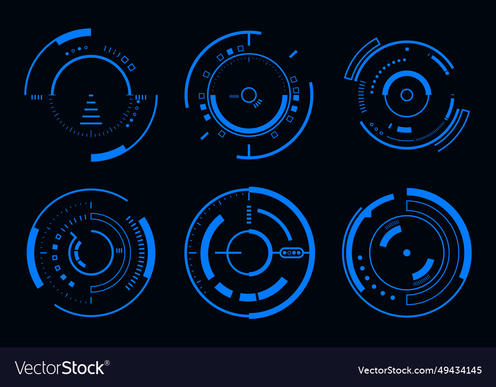 Hud Kreis Frame Schnittstelle Technologie futuristisch