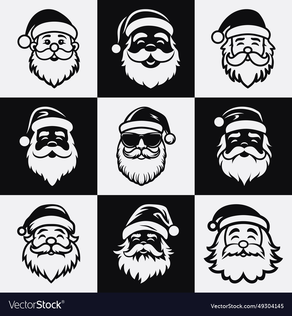 Isolated santa claus father christmas Royalty Free Vector