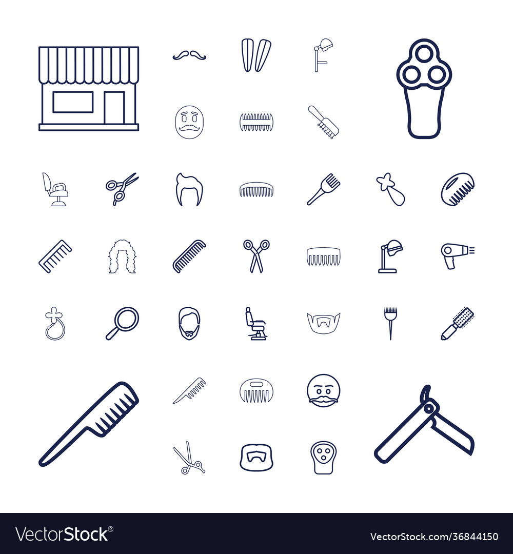 37 barber icons