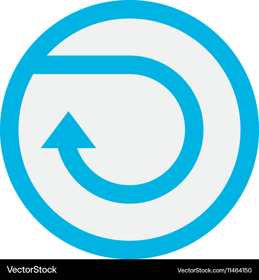 Circle button isolated Royalty Free Vector Image