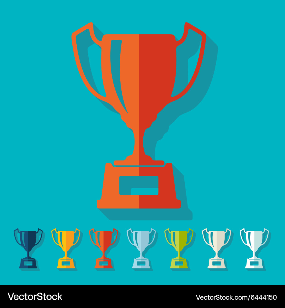 Flat design winner Royalty Free Vector Image - VectorStock
