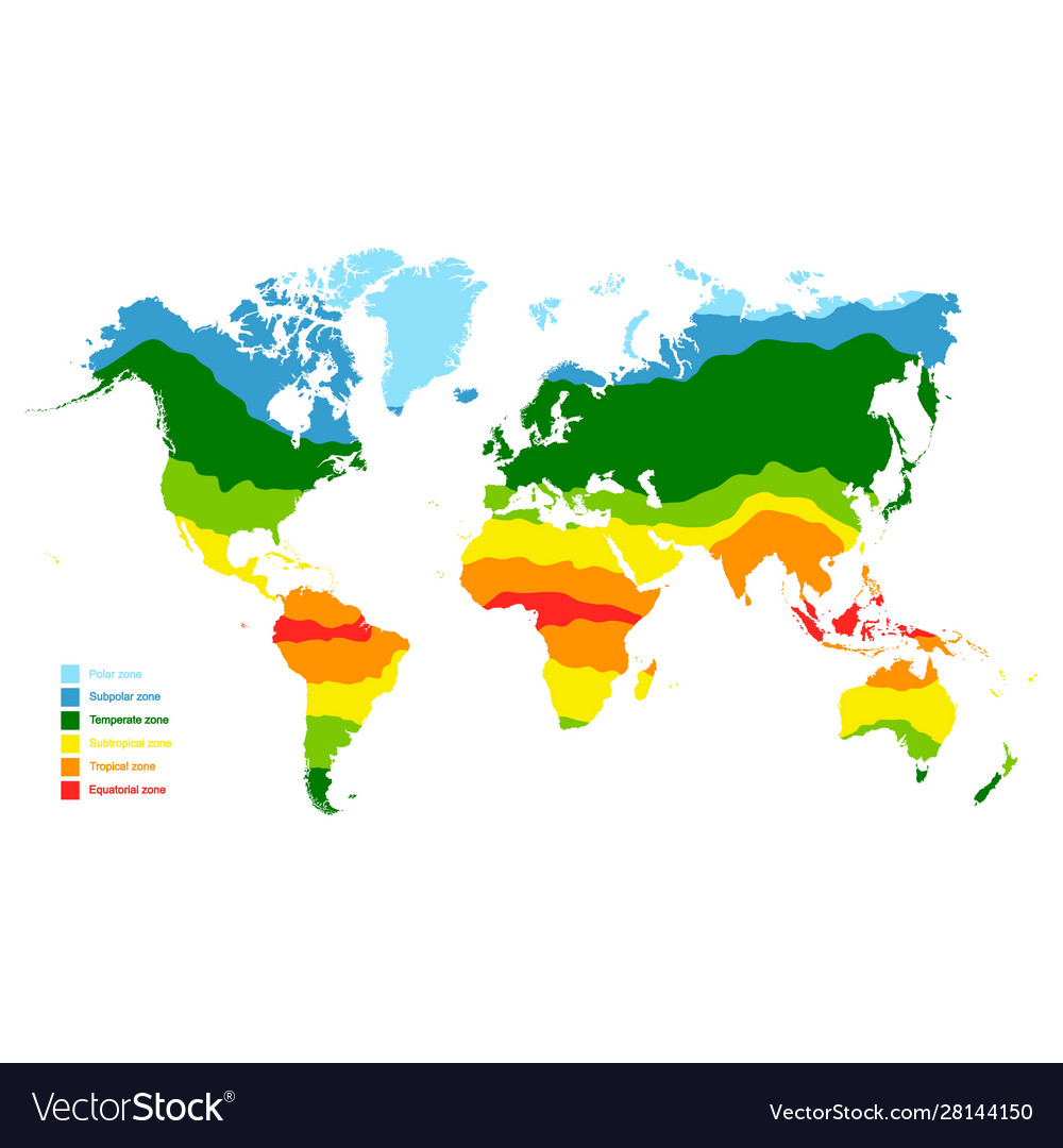 Blank World Climate Map