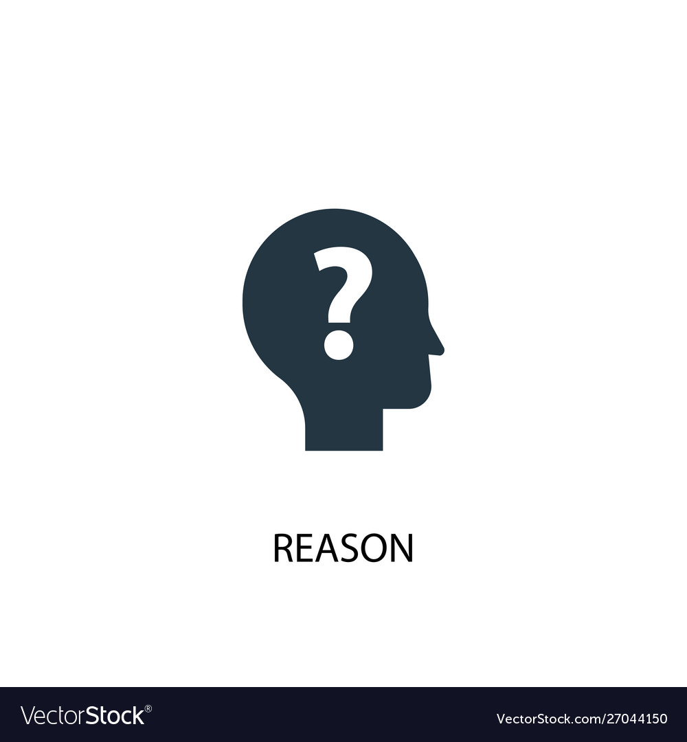 Reason icon simple element