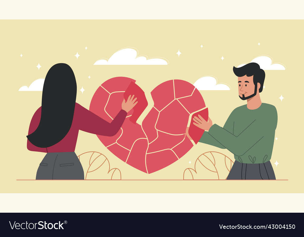 relationship-problems-concept-royalty-free-vector-image