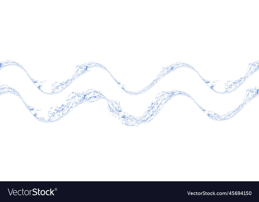 Seamless pattern with hand drawn waves